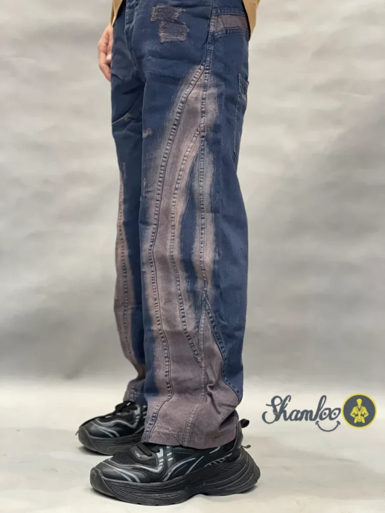 شلوار لی بالنی طرحدار کاستون در ارزان ترین فروشگاه لباس مردانه در مشهد شاملومن