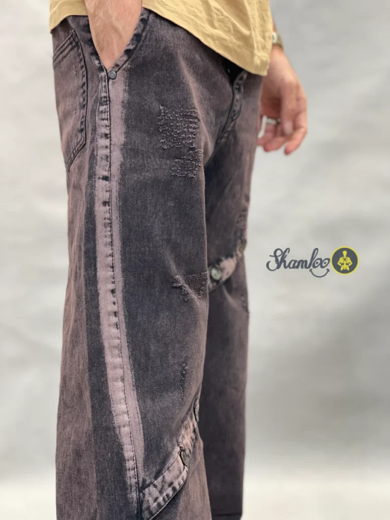 شلوار لی طرحدار کاستوم در ارزان ترین فروشگاه لباس مردانه در مشهد شاملومن